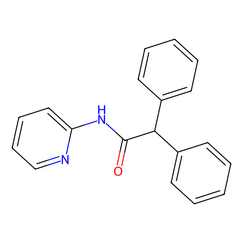 2,2-diphenyl-N-(pyridin-2-yl)acetamide structure