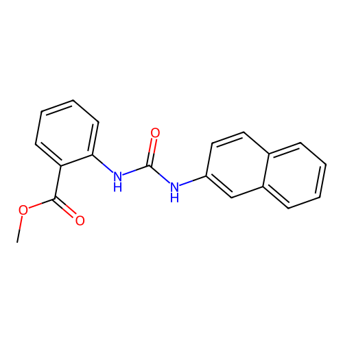 Methyl 2-[(2-naphthylamino)carbonylamino]benzoate structure
