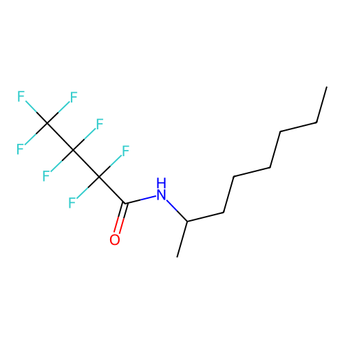 N-(2-辛基)七氟丁酰胺 structure