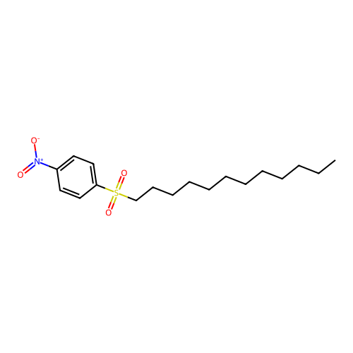 Dodecyl 4-nitrophenyl sulfone structure