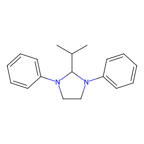 2-Isopropyl-1,3-diphenylimidazolidine structure
