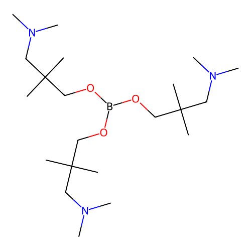 Tris[3-(dimethylamino)-2,2-dimethylpropyl] borate structure
