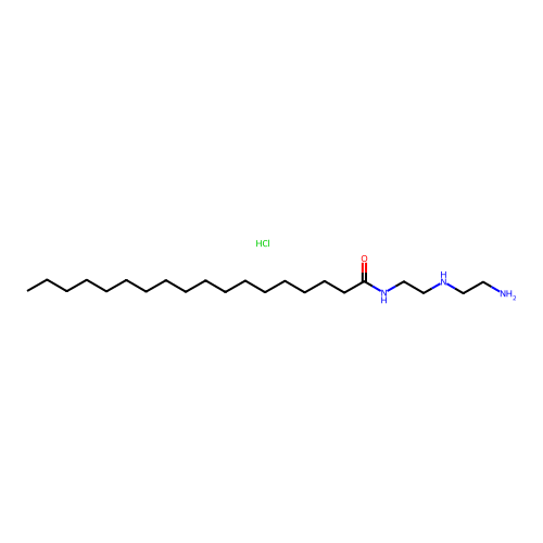 N-(2-((2-Aminoethyl)amino)ethyl)stearamide hydrochloride structure