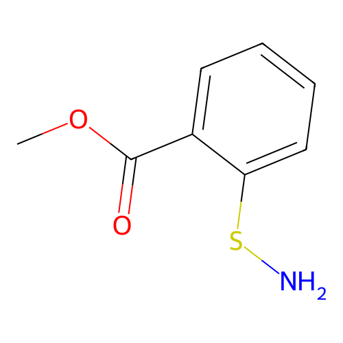 Methyl 2-(aminothio)benzoate structure