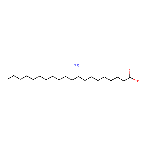 Ammonium icosanoate structure