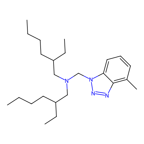 1-(N,N-Bis(2-ethylhexyl)aminomethyl)methylbenzotriazole structure