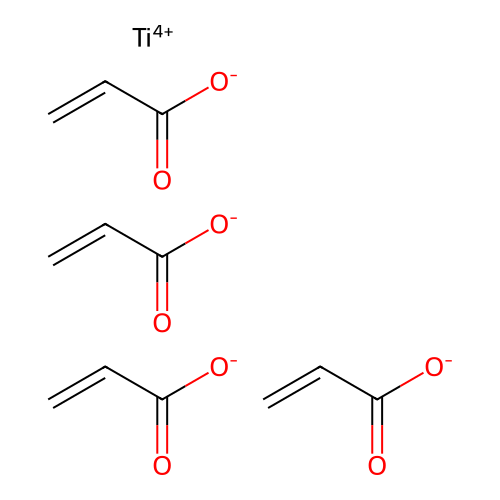 Titanium acrylate structure