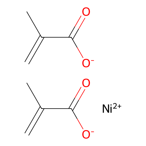 Nickel(2+) methacrylate structure