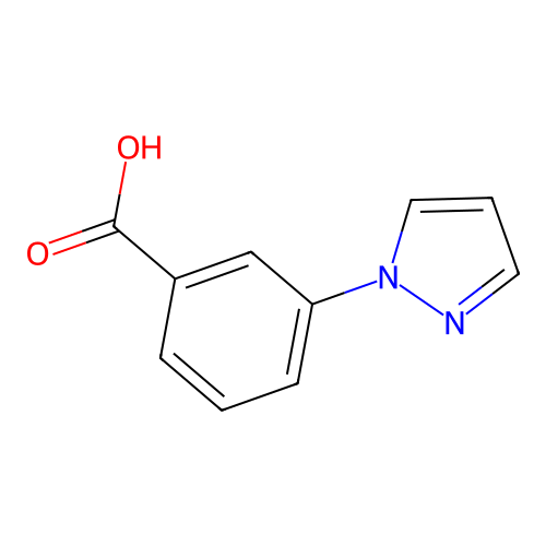 3-(1H-pyrazol-1-yl)benzoic acid structure