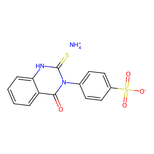 Ammonium 4-(1,4-dihydro-4-oxo-2-thioxo-3(2H)-quinazolinyl)benzenesulphonate structure