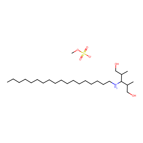 (1,5-Dihydroxy-2,4-dimethylpentan-3-yl)-octadecylazanium;methyl sulfate structure