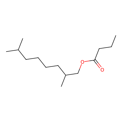 2,7-Dimethyloctyl butyrate structure