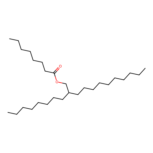 2-Octyldodecyl octanoate structure