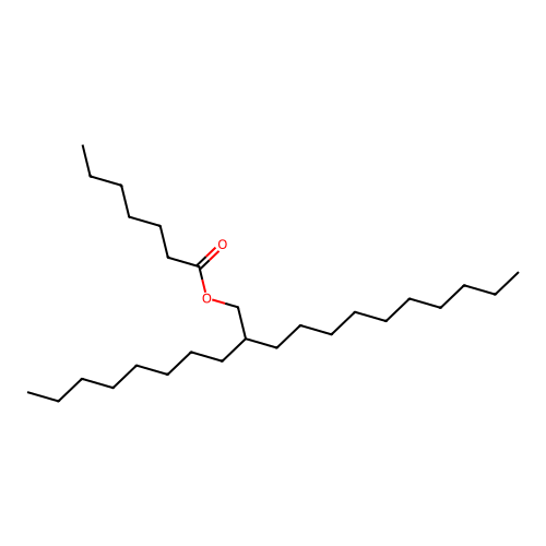 2-Octyldodecyl heptanoate structure