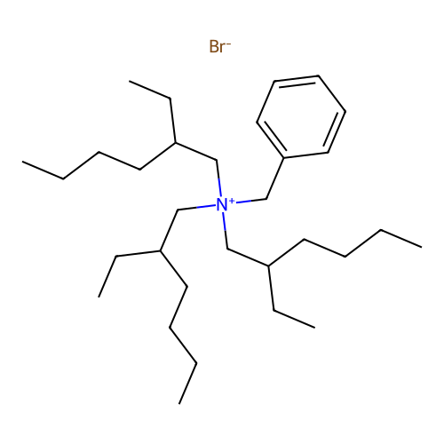 Benzyltris(2-ethylhexyl)ammonium bromide structure