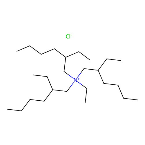 Ethyltris(2-ethylhexyl)ammonium chloride structure