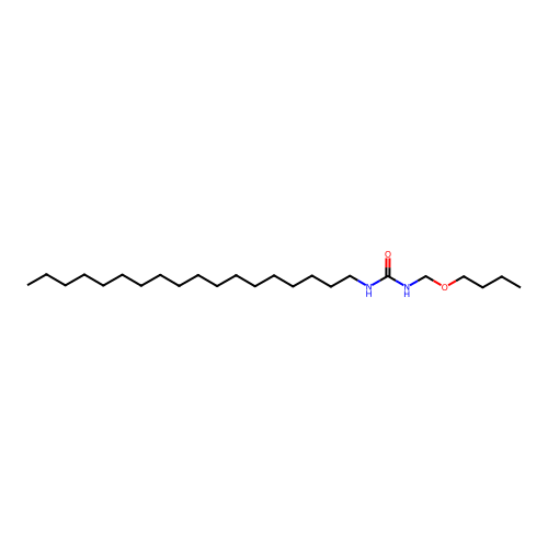 1-(Butoxymethyl)-3-octadecylurea structure