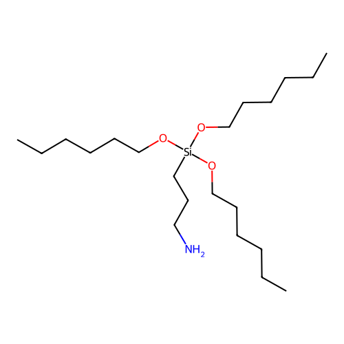 3-(Tris(hexyloxy)silyl)propylamine structure