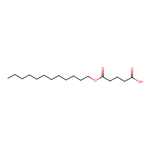 Dodecyl hydrogen glutarate structure