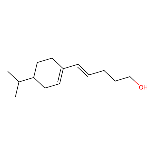 5-[4-(1-Methylethyl)-1-cyclohexen-1-yl]-4-penten-1-ol structure