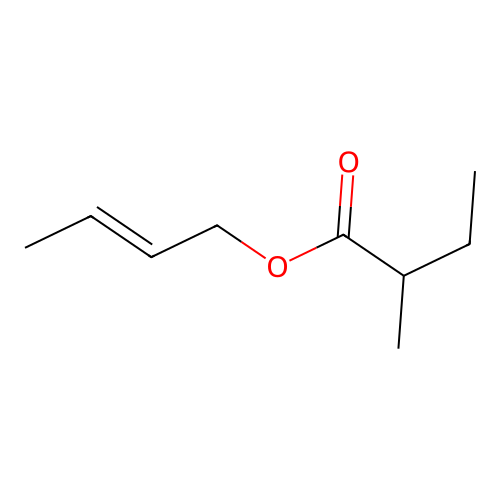 But-2-enyl 2-methylbutyrate structure