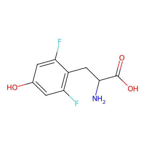 2-Amino-3-(2,6-difluoro-4-hydroxyphenyl)propanoic acid structure