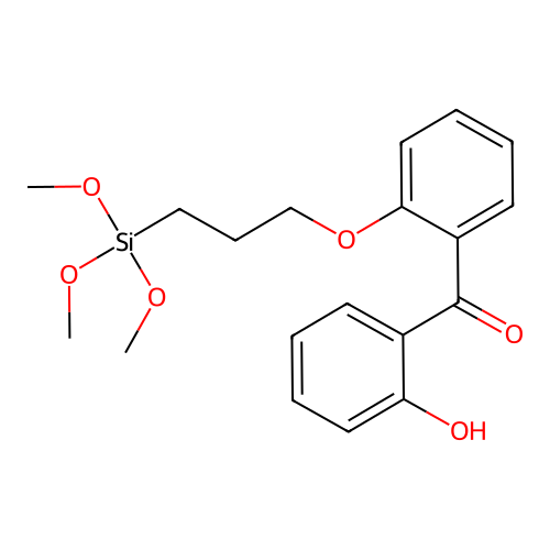 (2-Hydroxyphenyl)-[2-(3-trimethoxysilylpropoxy)phenyl]methanone structure
