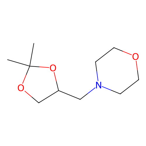 4-[(2,2-Dimethyl-1,3-dioxolan-4-yl)methyl]morpholine structure