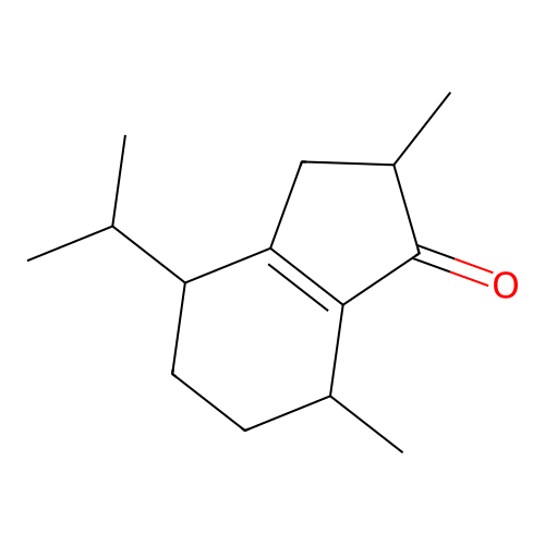 2,3,4,5,6,7-Hexahydro-4-isopropyl-2,7-dimethyl-1H-inden-1-one structure
