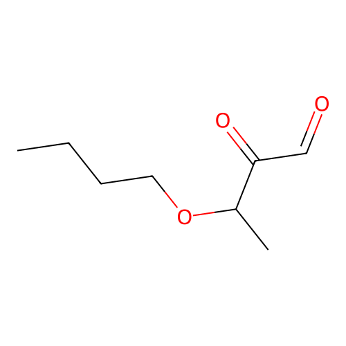 3-Butoxy-2-oxobutyraldehyde structure