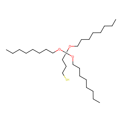 3-(Tris(octyloxy)silyl)propanethiol structure