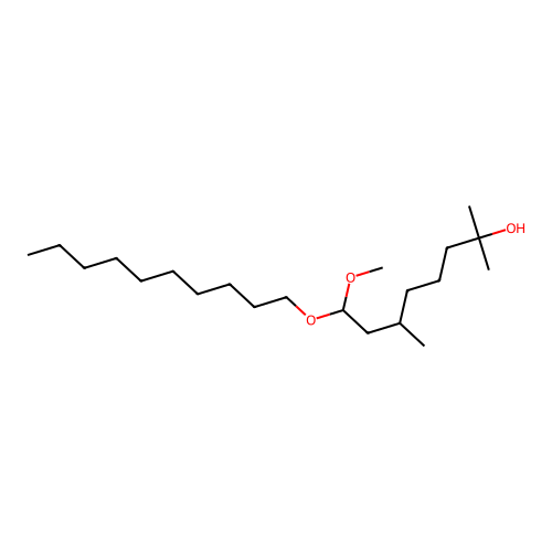 8-(Decyloxy)-8-methoxy-2,6-dimethyloctan-2-ol structure