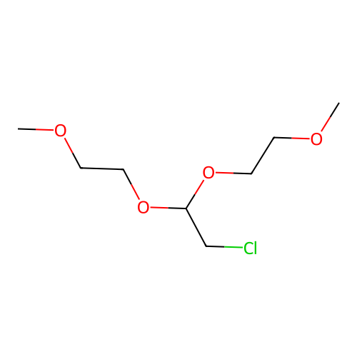 2-Chloro-1,1-bis(2-methoxyethoxy)ethane structure