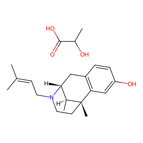 Pentazocine Lactate structure