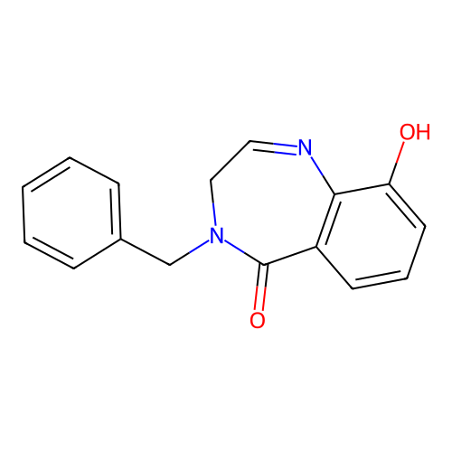 4-Benzyl-9-hydroxy-3,4-dihydro-5H-1,4-benzodiazepin-5-one structure