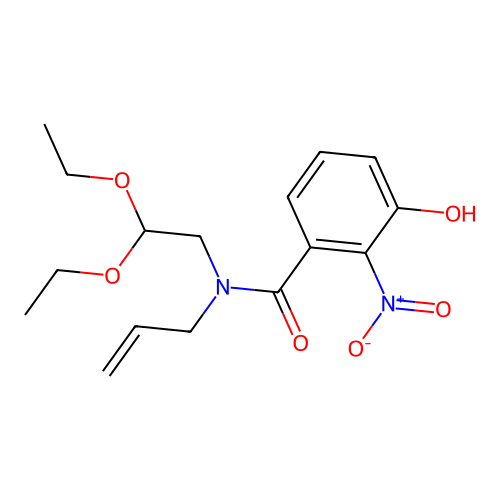 N-(2,2-Diethoxyethyl)-3-hydroxy-2-nitro-N-(prop-2-en-1-yl)benzamide structure