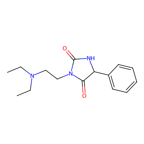 Hydantoin, 3-(2-(diethylamino)ethyl)-5-phenyl- structure