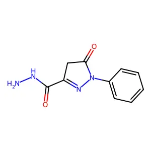 4,5-Dihydro-5-oxo-1-phenyl-1H-pyrazole-3-carbohydrazide structure