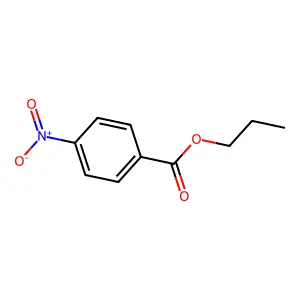 Benzoic acid, 4-nitro-, propyl ester structure