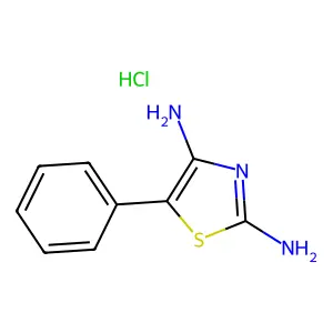 2,4-Thiazolediamine, 5-phenyl-, hydrochloride (1:1) structure