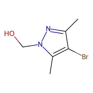 4-bromo-3,5-dimethyl-1H-pyrazole-1-methanol structure
