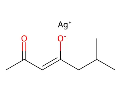 Silver 6-methyl-2-oxohept-3-en-4-olate structure