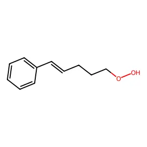 5-Phenylpent-4-enyl-1-hydroperoxide structure