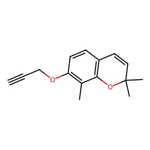 2,2,8-Trimethyl-7-prop-2-ynoxychromene structure