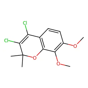 3,4-Dichloro-7,8-dimethoxy-2,2-dimethylchromene structure