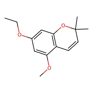 2H-1-Benzopyran, 7-ethoxy-5-methoxy-2,2-dimethyl- structure