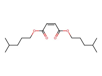 2-Butenedioic acid (2E)-, bis(4-methylpentyl) ester structure