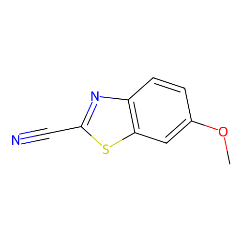 2-Cyano-6-methoxy benzothiazole structure