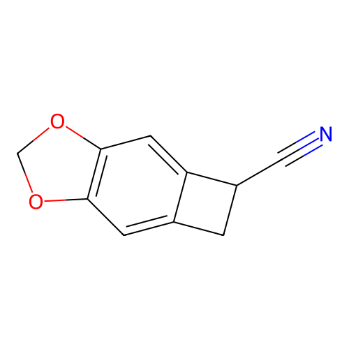 5,6-Dihydrocyclobuta[f][1,3]benzodioxole-5-carbonitrile structure