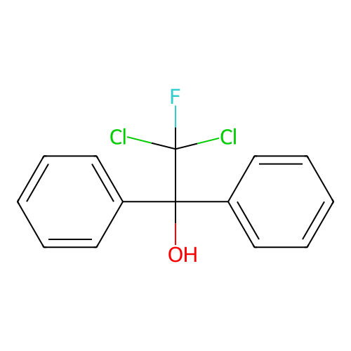 2,2-Dichloro-2-fluoro-1,1-diphenylethanol structure